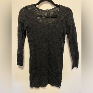 Black Talula size M long sleeve lace bodycon dress